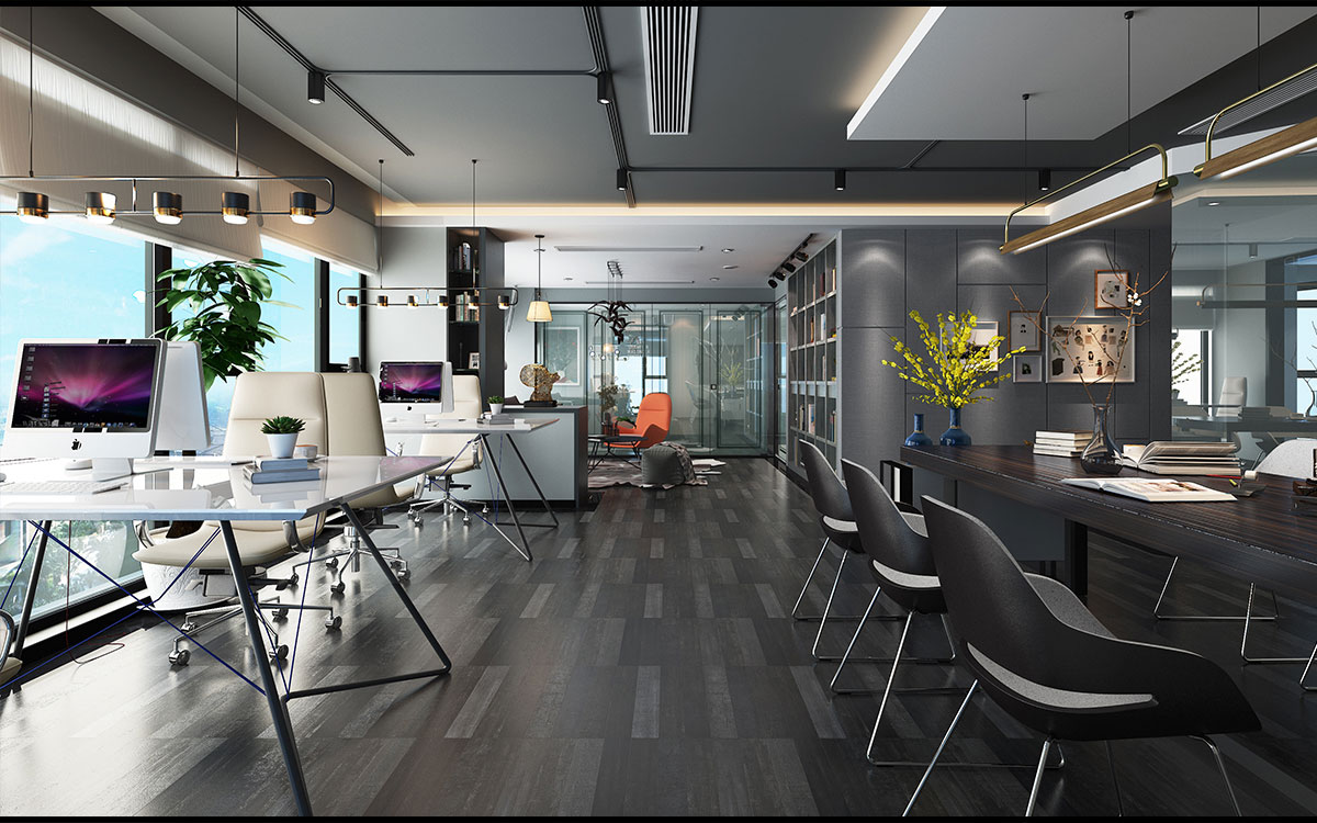 210平米开封办公室装修设计效果图