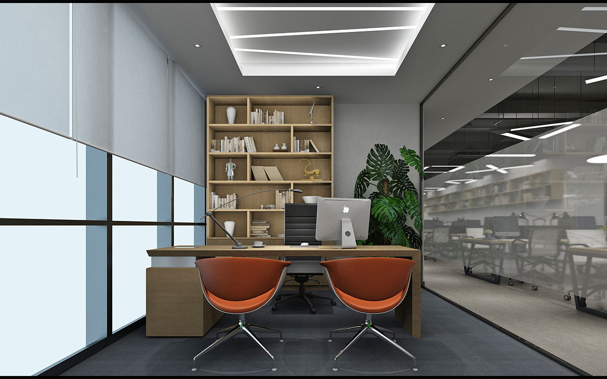 420平米开封企业办公室设计效果图