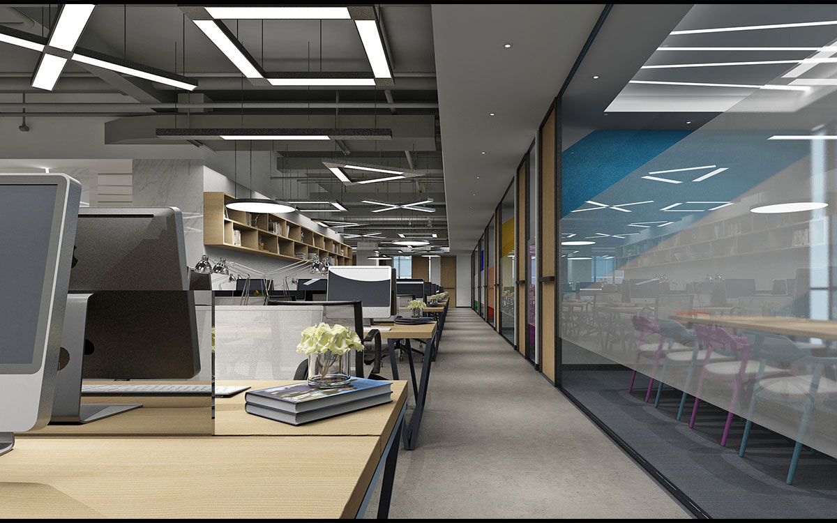 420平米开封企业办公室设计效果图