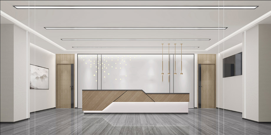 300平米开封办公室设计施工效果图