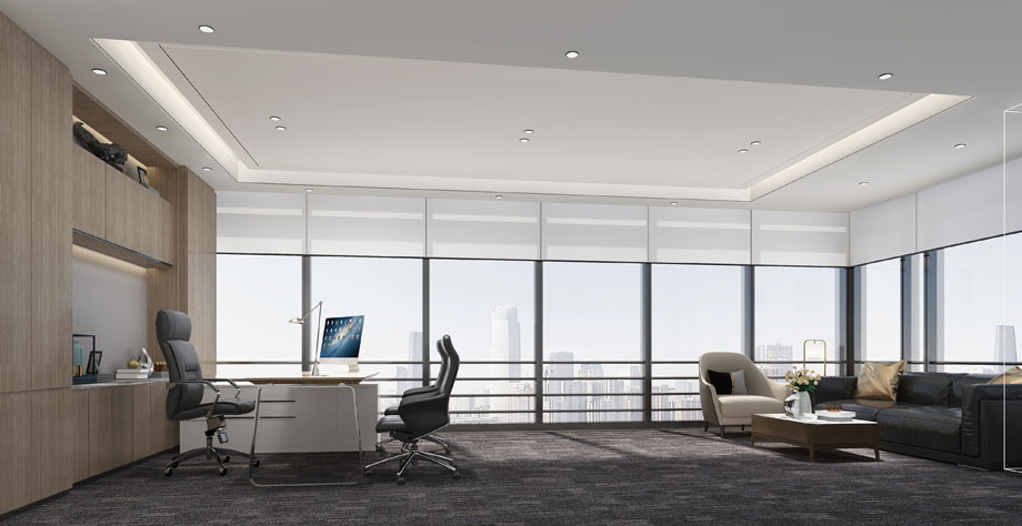 300平米开封办公室设计施工效果图