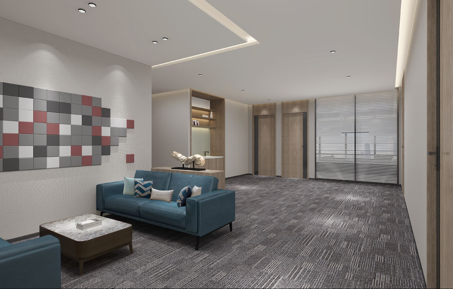 300平米开封办公室设计施工效果图