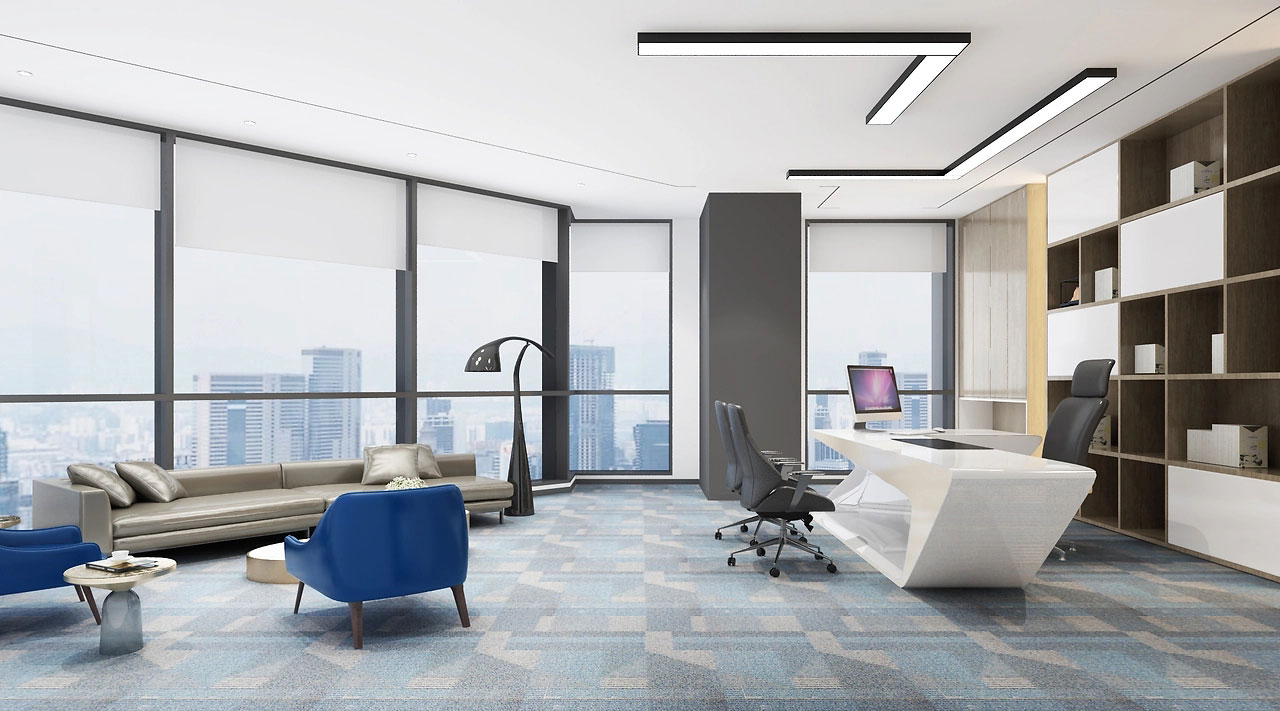 370平米开封厂房办公室装修效果图