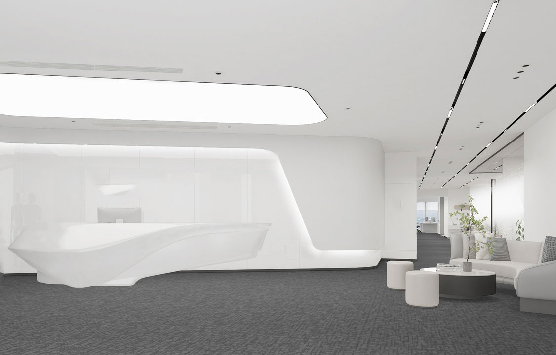 517平米开封办公室装修设计效果图