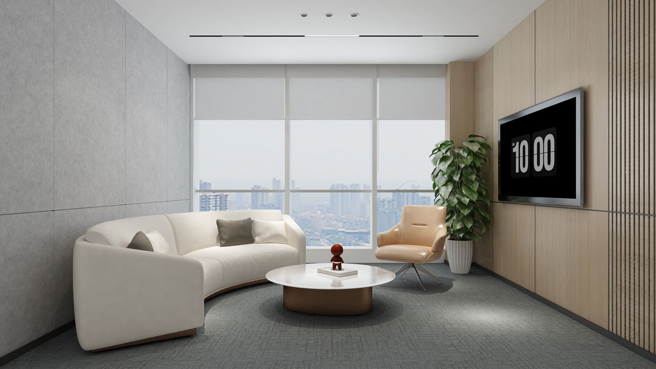 517平米开封办公室装修设计效果图