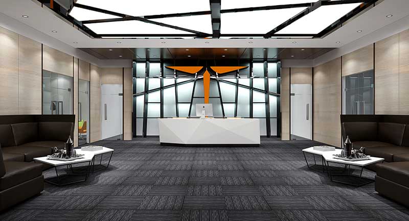 275平米开封办公室装修施工效果图