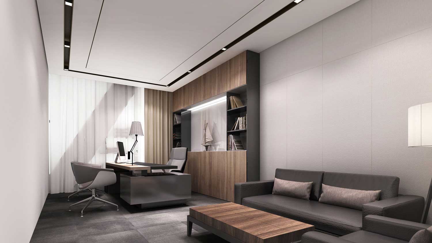 400平米开封办公室装修设计效果图