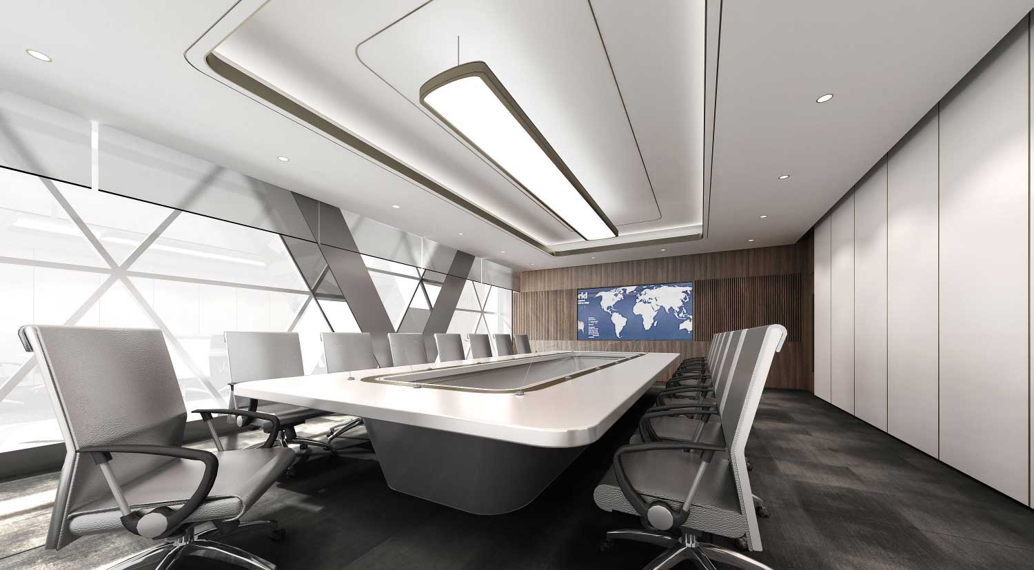 400平米开封办公室装修设计效果图
