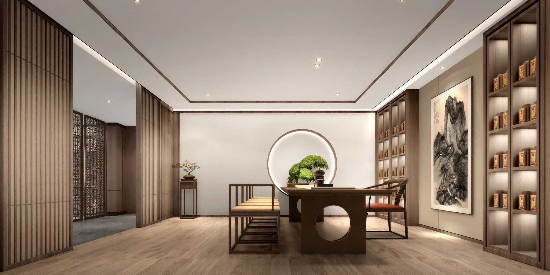 400平米开封办公室装修设计效果图