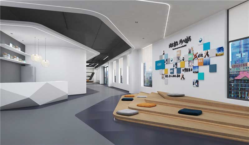 315平米开封企业办公室装修设计效果图