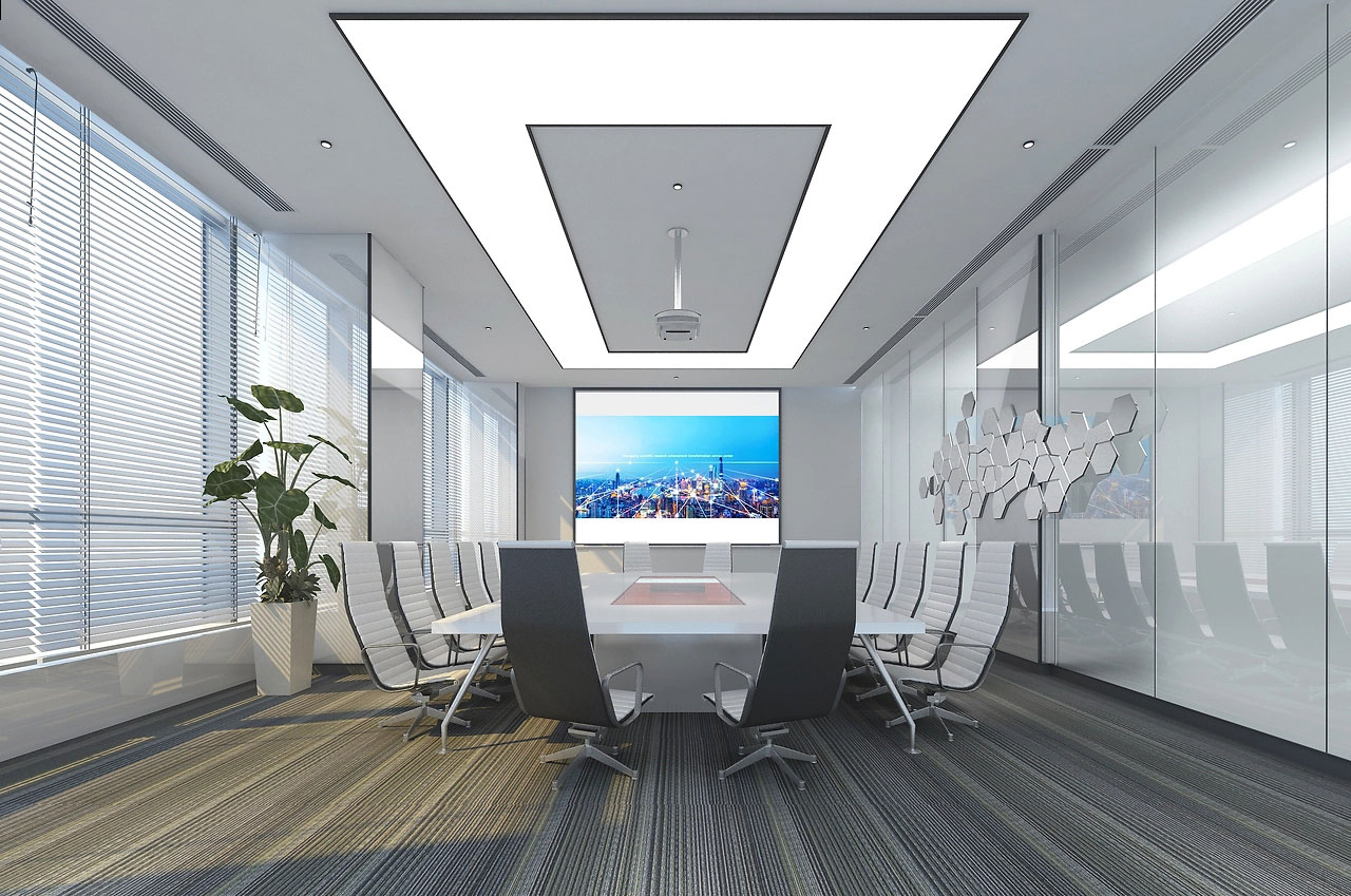 60平米开封会议室装修设计效果图