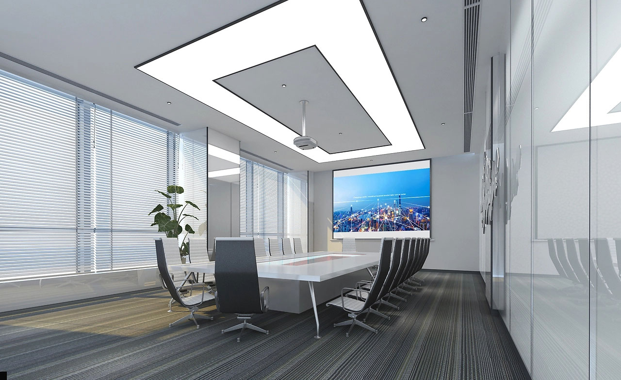 60平米开封会议室装修设计效果图