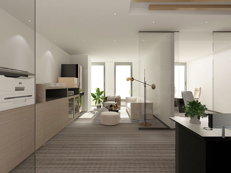 180平米开封办公室装修设计效果图