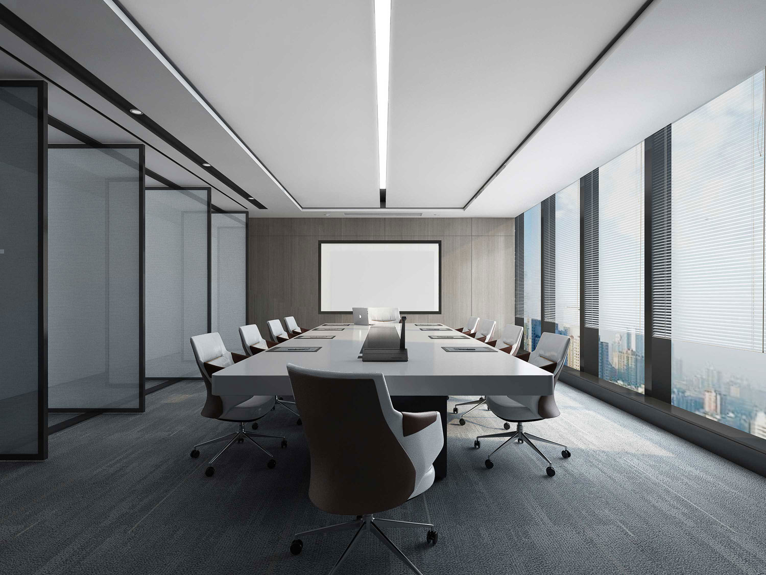 435平米开封办公室装修设计效果图