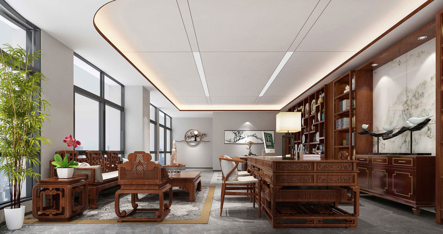435平米开封办公室装修设计效果图