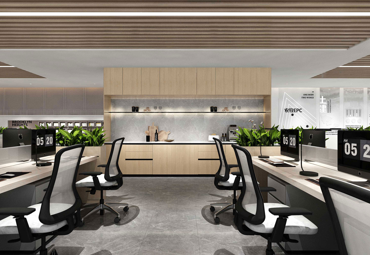 435平米开封办公室装修设计效果图