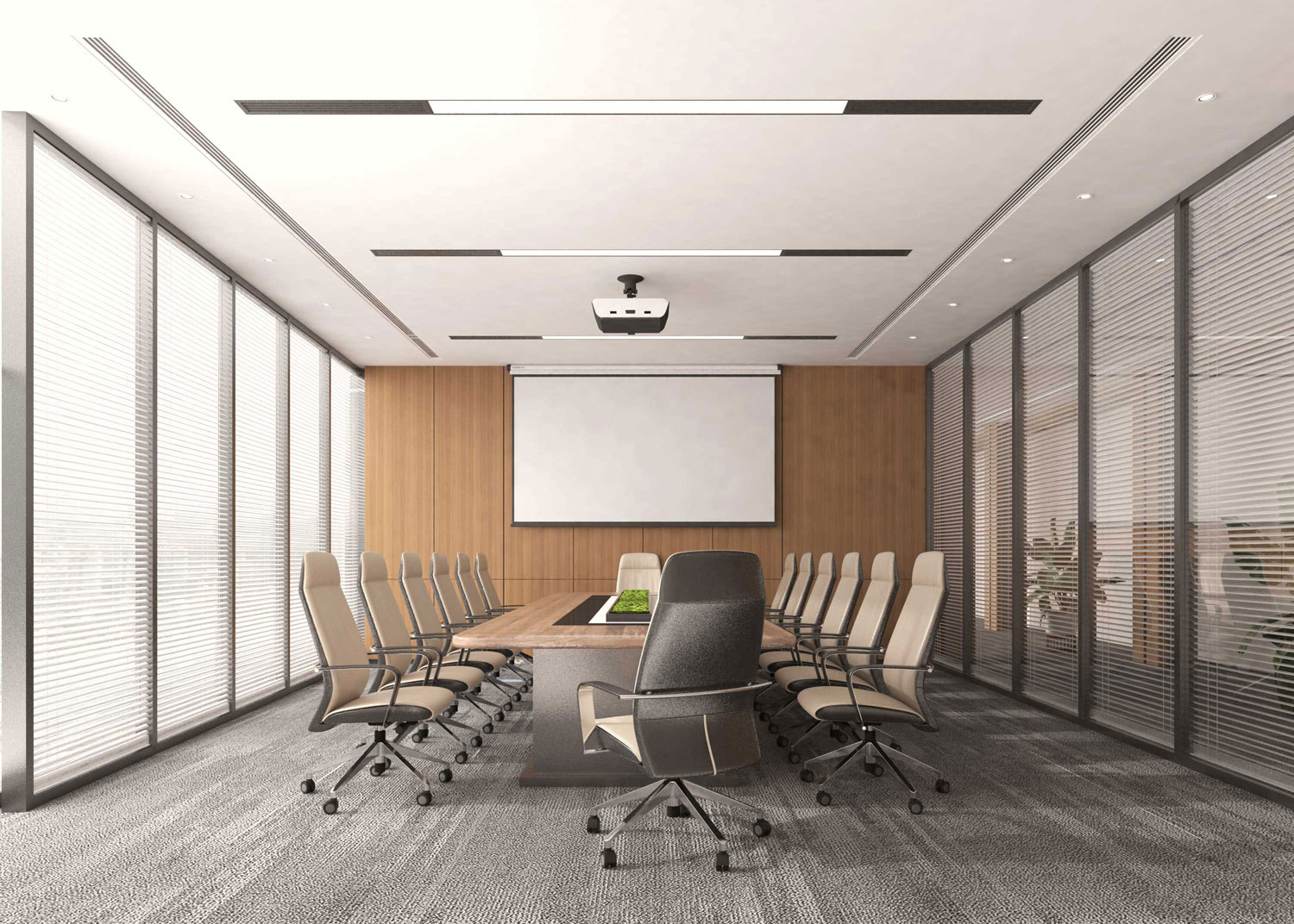 435平米开封办公室装修设计效果图