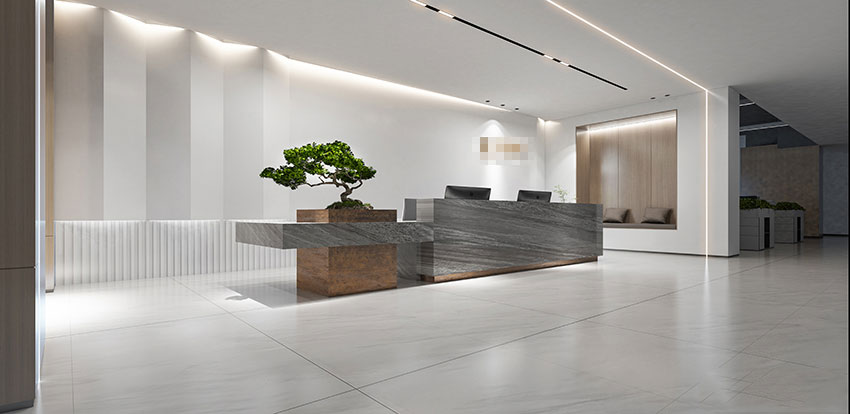 350平米开封办公室装修施工效果图