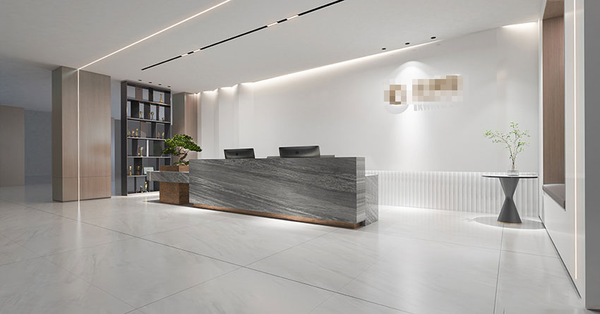 350平米开封办公室装修施工效果图