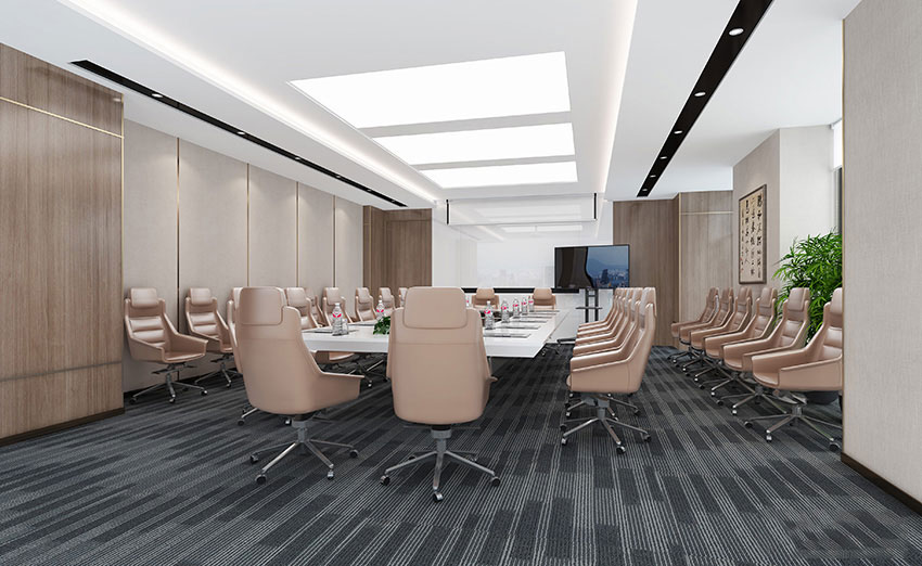 350平米开封办公室装修施工效果图