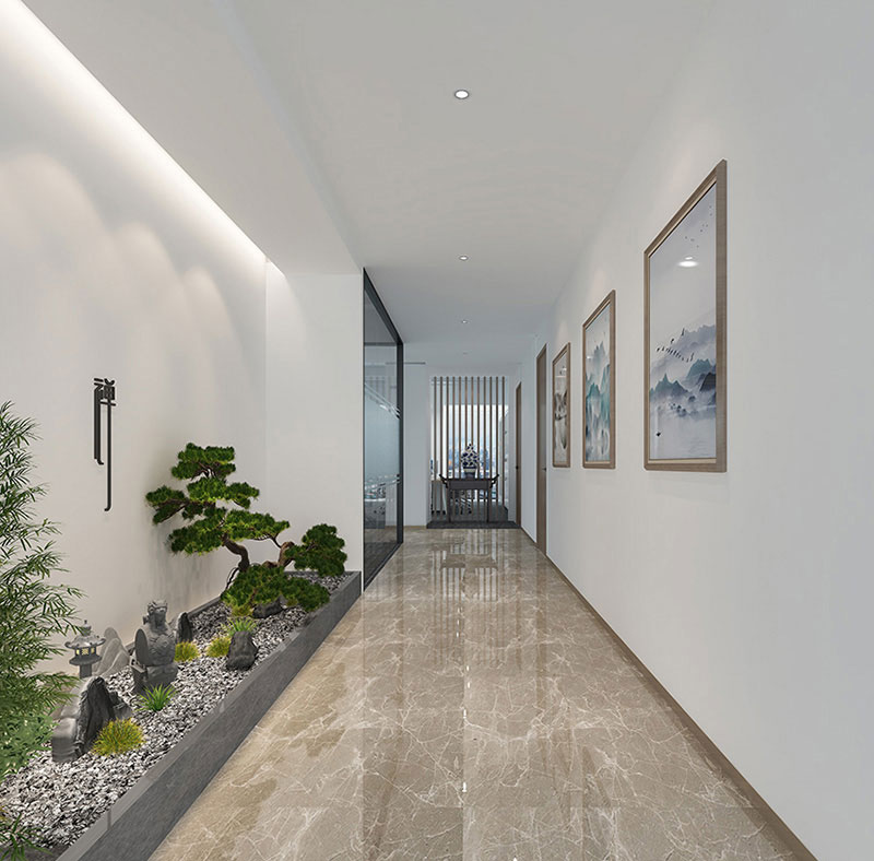 350平米开封办公室装修施工效果图