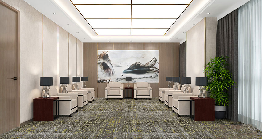 350平米开封办公室装修施工效果图