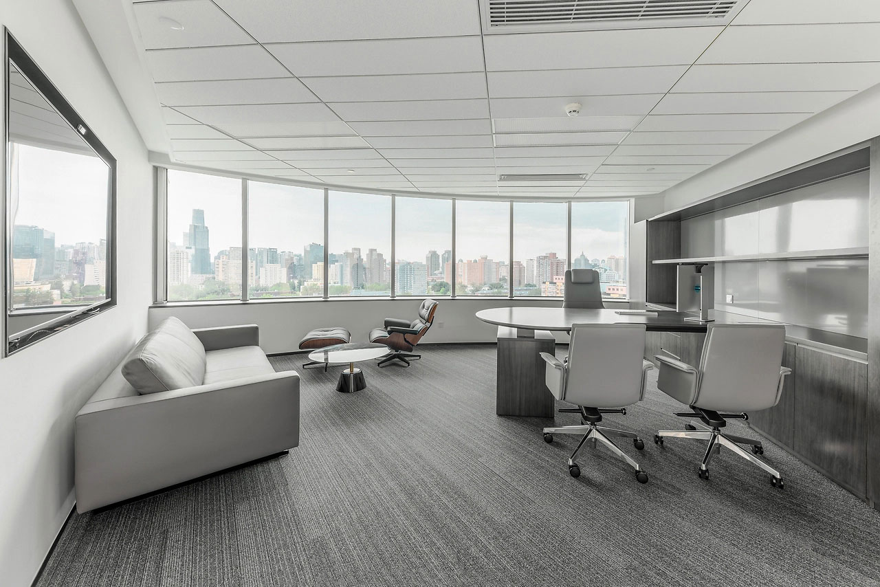 347平米开封厂房办公室装修设计效果图