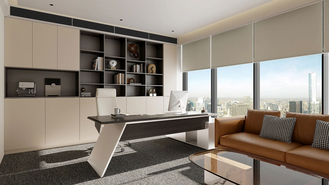 254平米开封办公室设计施工效果图