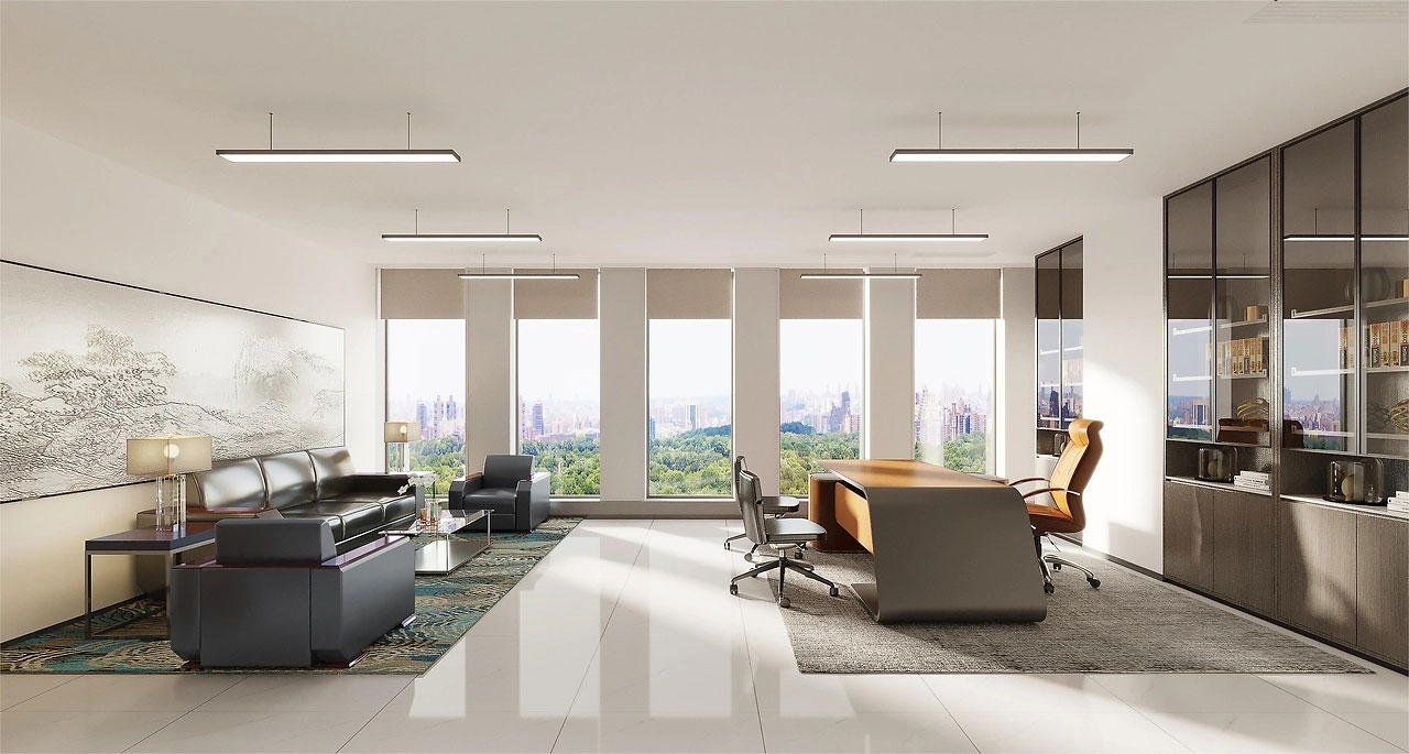 210平米开封办公室设计装修效果图