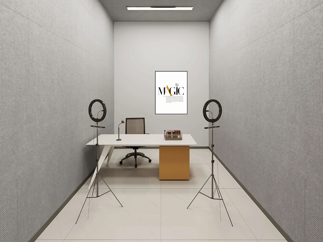 210平米开封办公室设计装修效果图