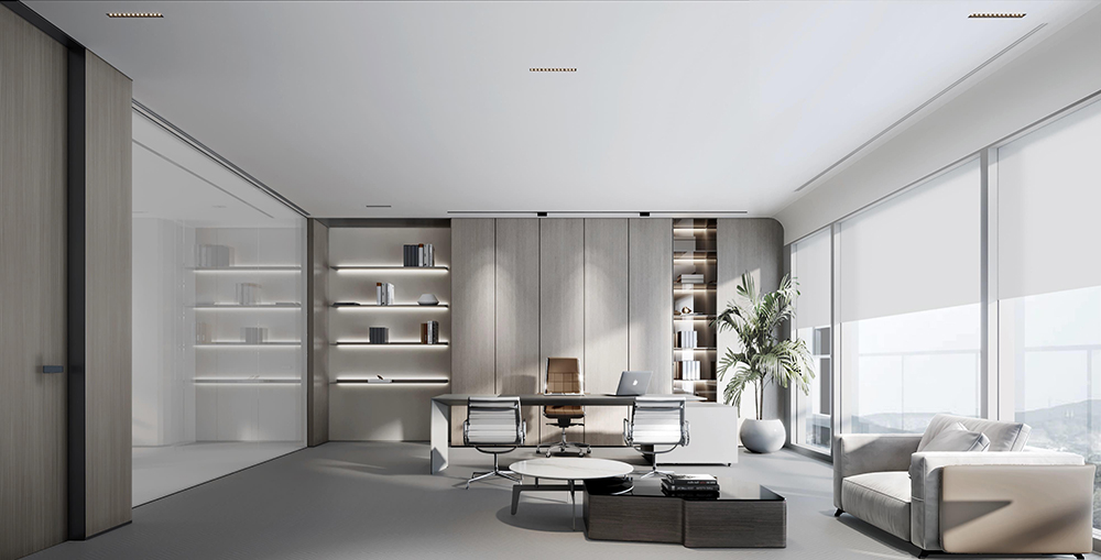 1800平米开封企业办公楼设计效果图