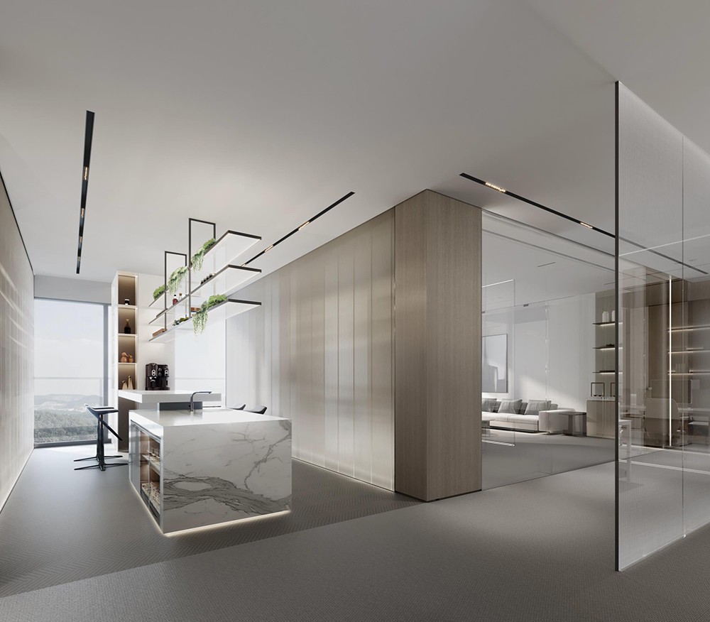 1800平米开封企业办公楼设计效果图