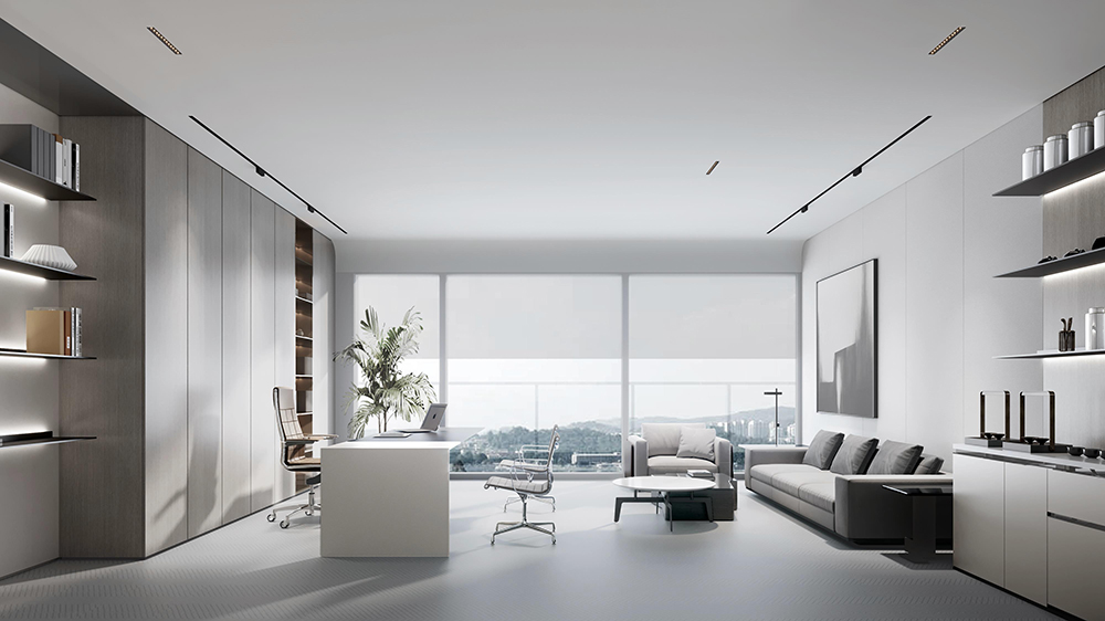 1800平米开封企业办公楼设计效果图