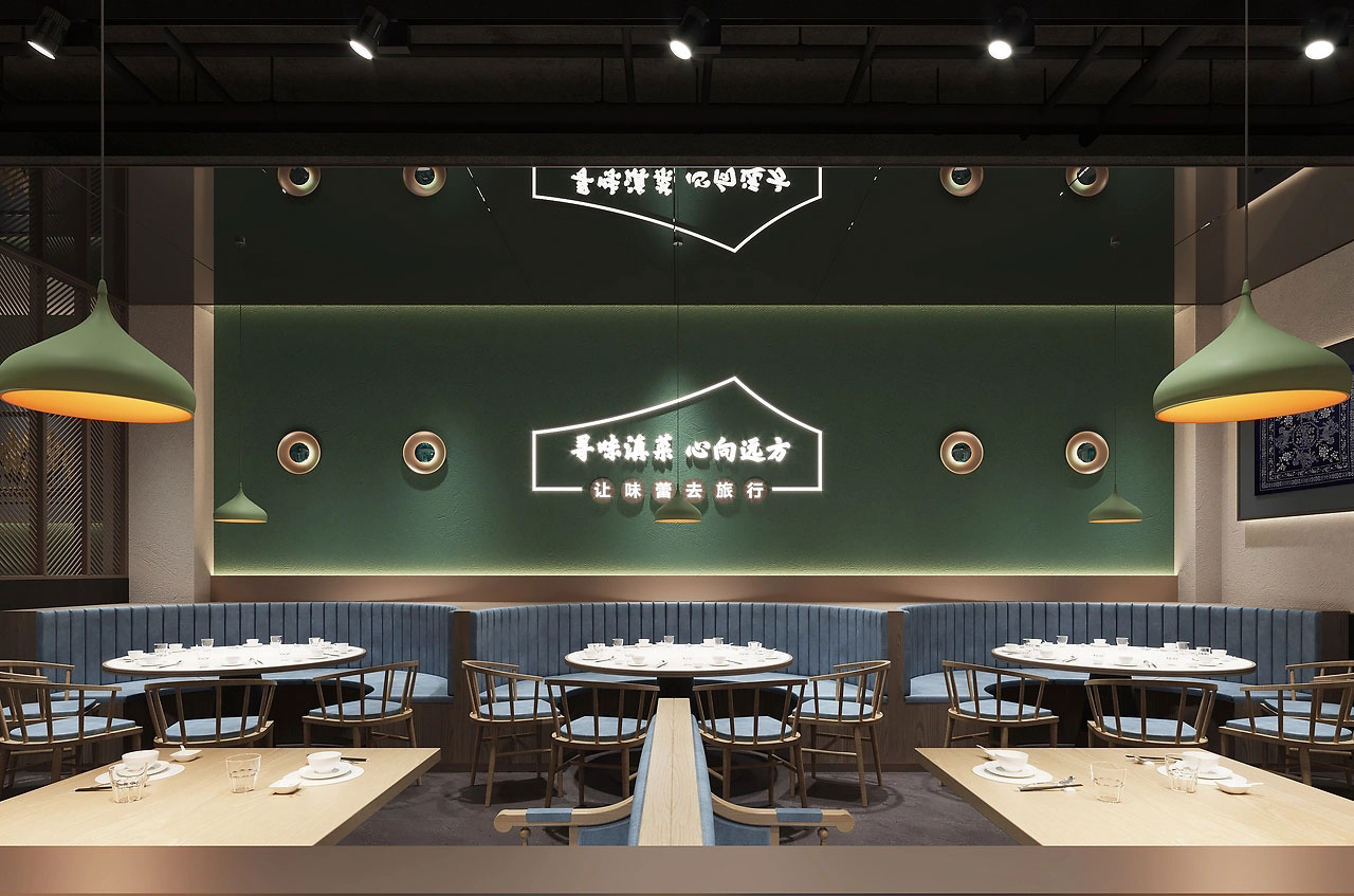 230平米开封中餐厅装修设计效果图