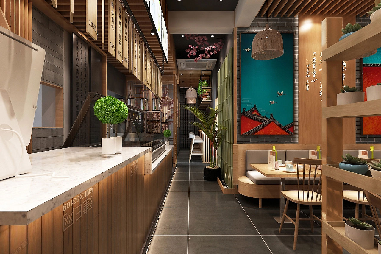 320平米开封中餐馆装修设计效果图