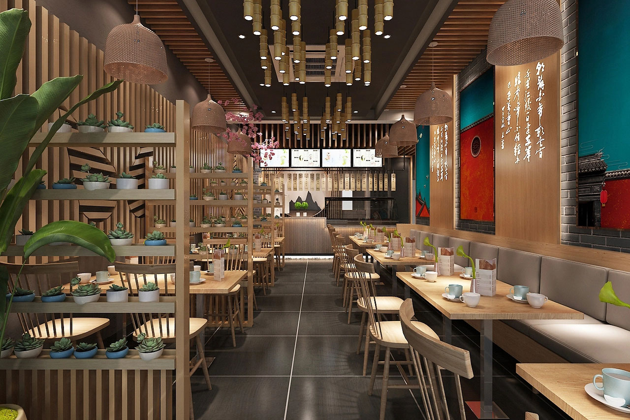 320平米开封中餐馆装修设计效果图