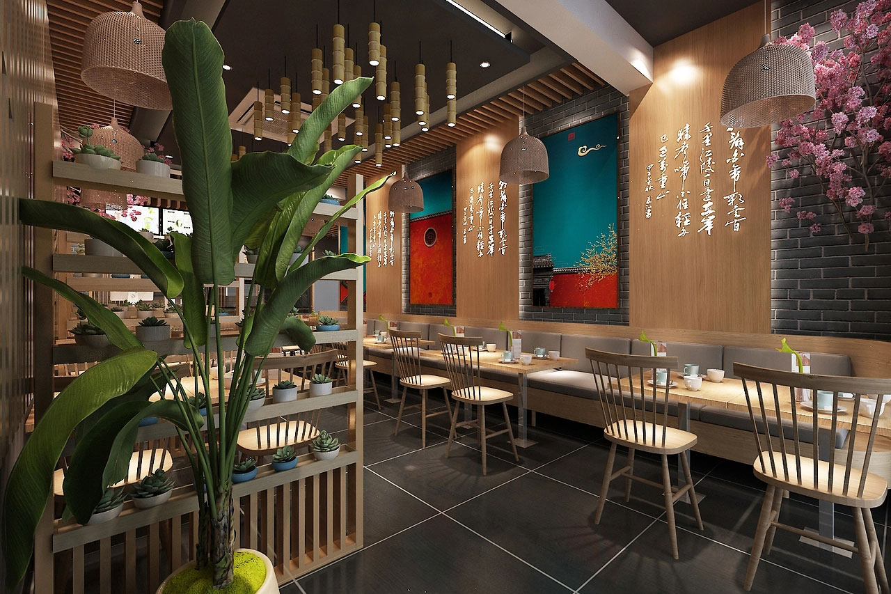 320平米开封中餐馆装修设计效果图