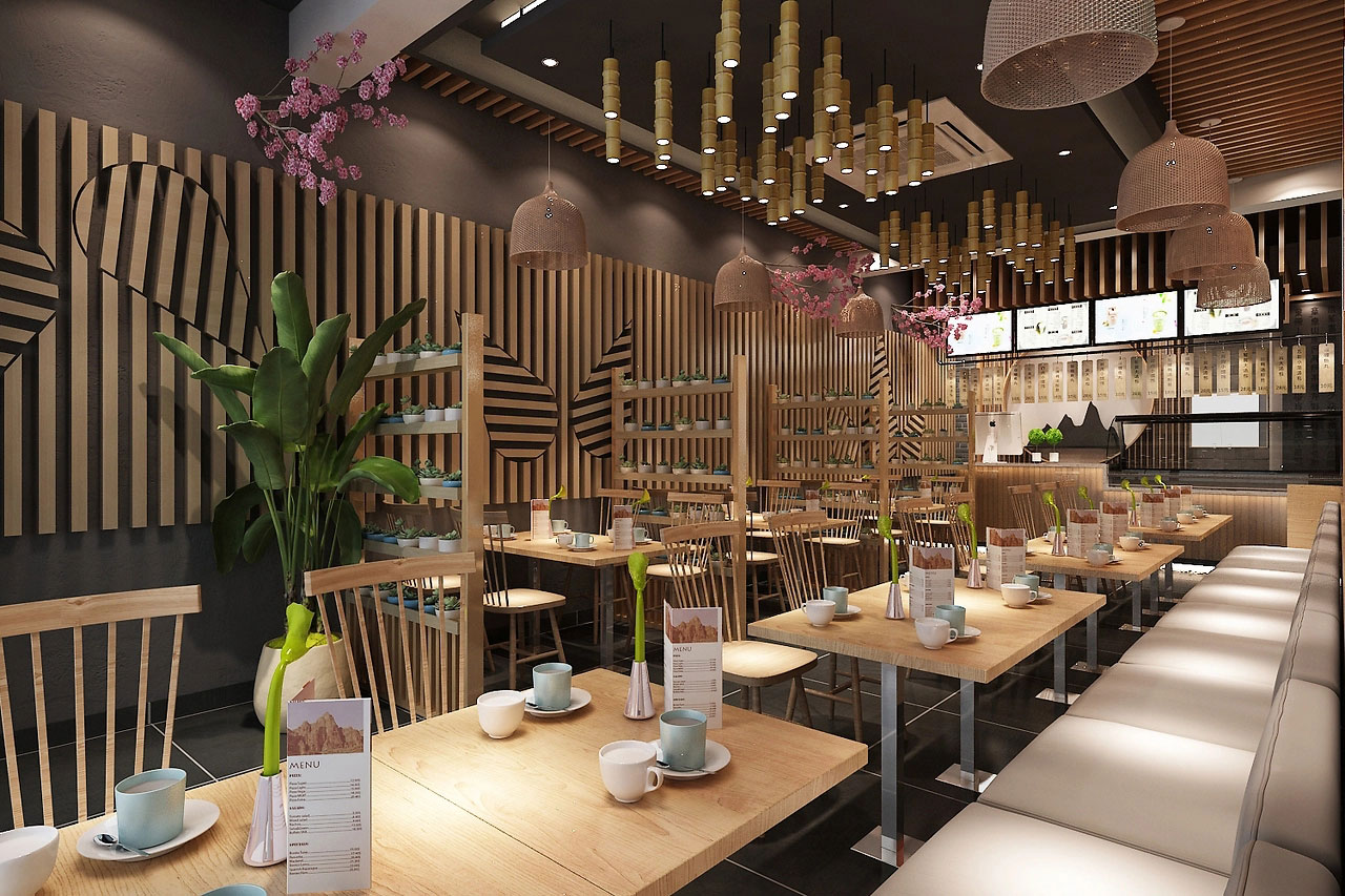 320平米开封中餐馆装修设计效果图