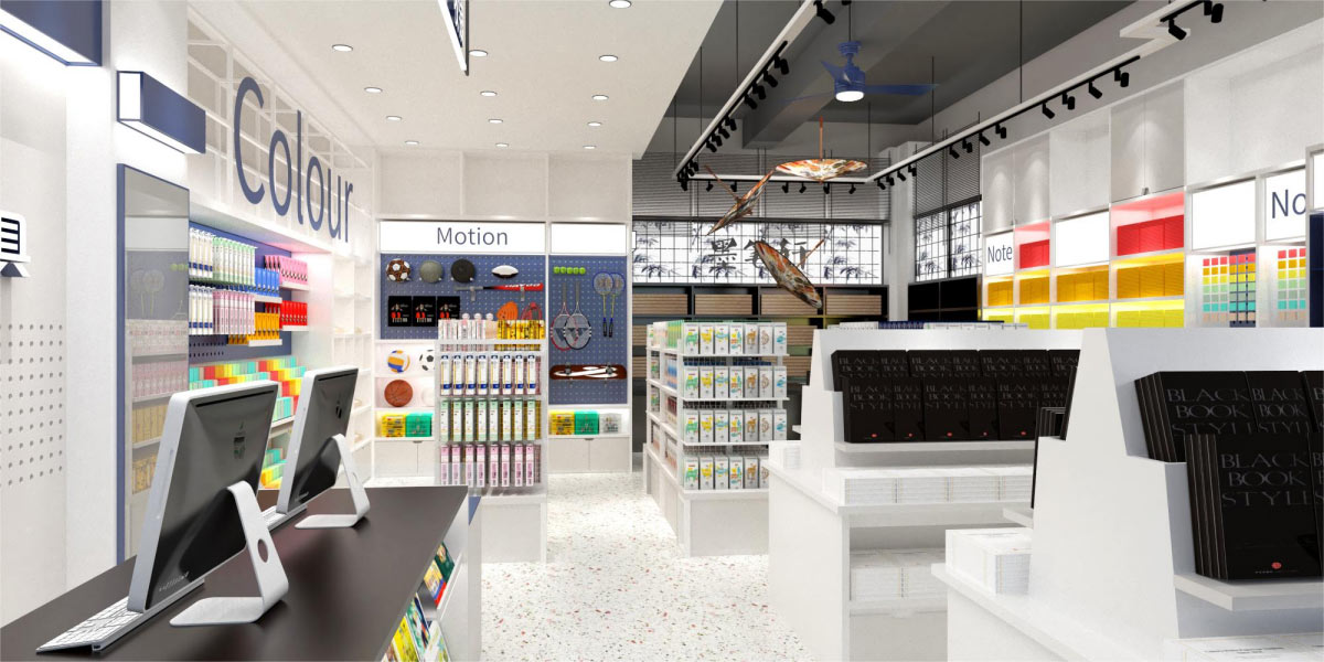 25平米开封文具专卖店设计效果图