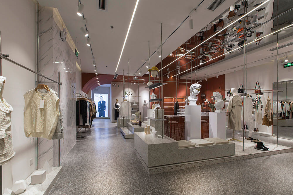 180平米开封服装店面装修设计效果图