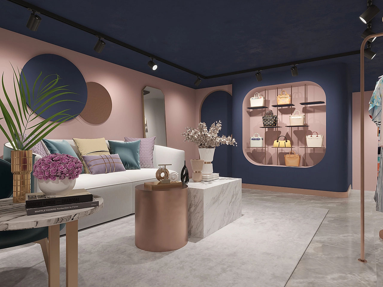 45平米开封服装店装修设计效果图