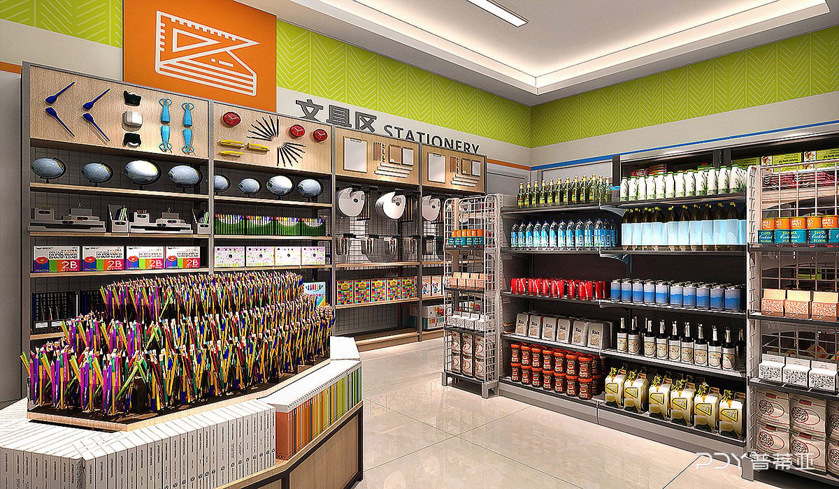 65平米开封便利店装修设计效果图