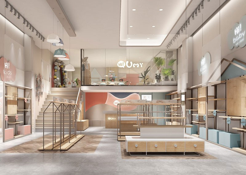 60平米开封童装店面设计效果图