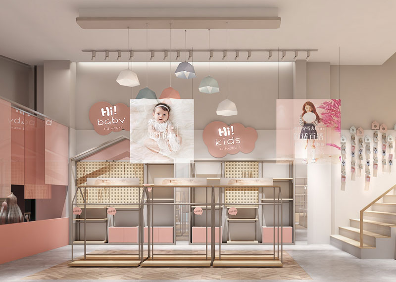 60平米开封童装店面设计效果图