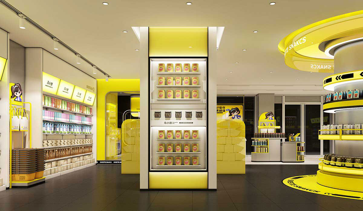80平米开封零食便利店设计效果图