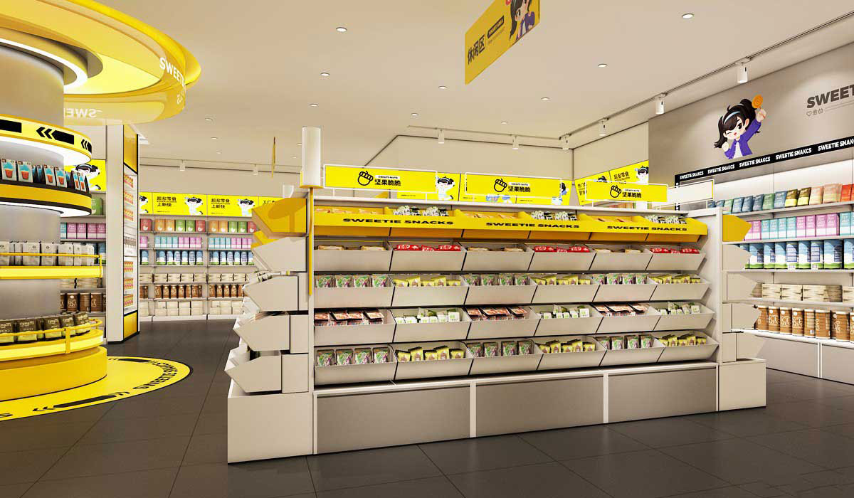 80平米开封零食便利店设计效果图