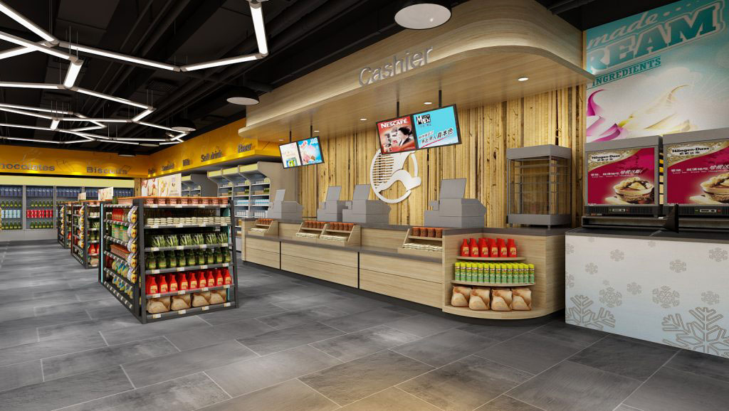 110平米开封便利店装修设计效果图