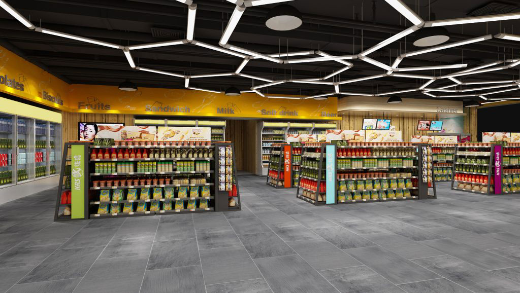 110平米开封便利店装修设计效果图