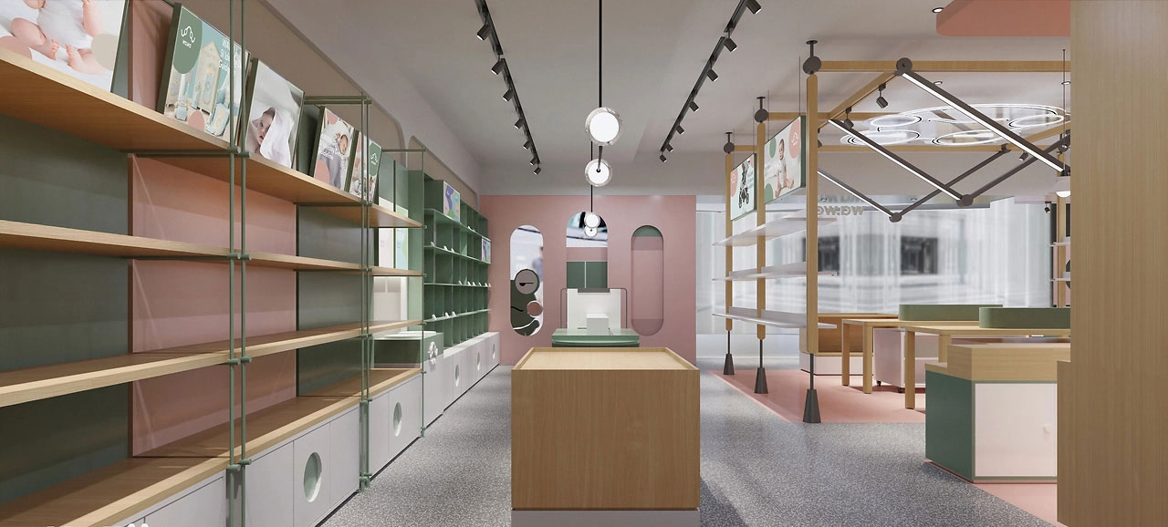185平米开封母婴店装修设计效果图
