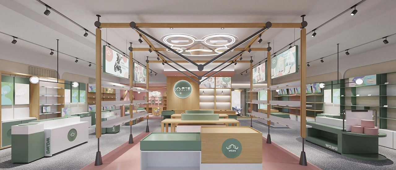 185平米开封母婴店装修设计效果图